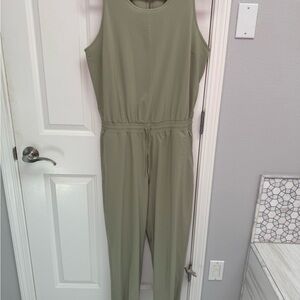 The North Face Sage Green Sleeveless Jumpsuit